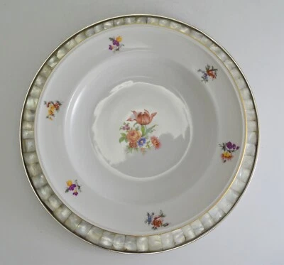 N4604 MERAVIGLIOSO SOTTOPIATTO IN MADREPERLA E ARGENTO SHEFFIELD COLLECTION - Immagine 1 di 4