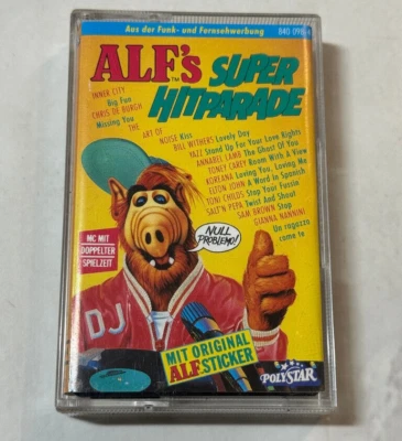 Musik Kassette MC - Alf's Super Hitparade - 80er 80s inkl. Aufkleber - Bild 1 von 4