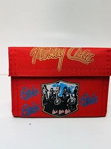 Neu aus altem Lagerbestand 80er Jahre MOTLEY CRUE Mädchen Mädchen Theater der Schmerzen Nylon zweifach gefaltete Geldbörse - Bild 1 von 7