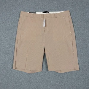 NWT Banana Republic Shorts Womens 12 Chino Striped Flat Front Casual Preppy - Picture 1 of 9