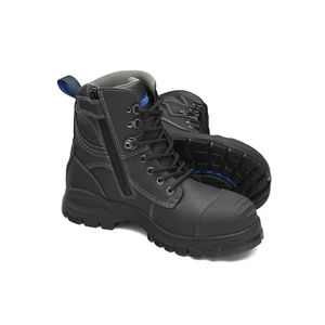 997-120 Blundstone Steel Toe Lace Up Side Zip, Water Resistant, Bump Cap, Black - Picture 1 of 1