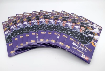 One Piece TCG Royal Blood Sleeved Blister Packs OP10 X 10 - Image 1 of 2