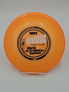 VINTAGE 1982 WHAM-O WHEATIES WORLD JR FRISBEE FLYING DISC CONTEST Orange USA - Bild 1 von 5