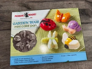 NEU NORDIC WARE GARDEN BUGS Mini Kuchenform Aluminium Biene Marienkäfer Schnecke Schmetterling - Bild 1 von 4