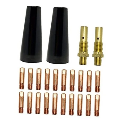 Kit de 24 puntas de boquilla sin gas Flux Core, compatible con puntas de 0,030" y 0,035" Foto 1 de 4