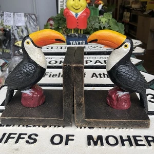 Guinness Toucan Cast Iron Bookends - Picture 1 of 7