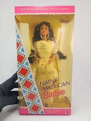Muñecas Barbie del mundo vintage 1992 Barbie nativa americana edición especial 🪆 Foto 1 de 4