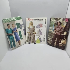 Lote de 3 patrones de costura vintage - New Look 6534, McCall’s M4958, ver y coser - Imagen 1 de 12