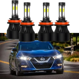 4x 6000K LED Headlight Kit High + Low Beam Light Bulbs For Nissan Maxima 2016-18 - Picture 1 of 8