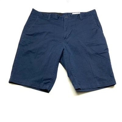 Volcom True To This Frickin Modern Stretch Shorts Mens 36 Blue Cotton Mid-Rise - Image 1 of 4