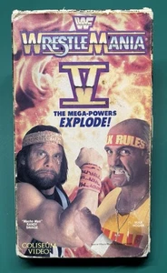 VHS TAPE: 1989 - WRESTLE MANIA V - Hulk Hogan vs Randy "Macho Man" Savage - Picture 1 of 5