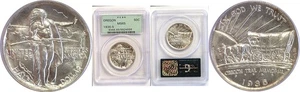 1936-S 50C Oregon Trail Commemorative Half Dollar PCGS MS-65 - Picture 1 of 3