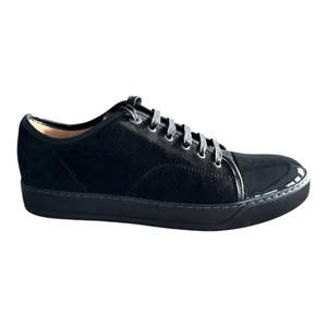 Zapatillas deportivas Lanvin DBB1 gamuza charol punta talla UK 10 negras - Imagen 1 de 18