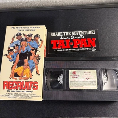 Recruits (1986) VHS Comedy Alan Deveau John Mikl Thor Vestron Video TESTED! Rare - Image 1 of 4