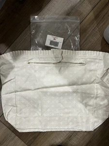 LONGABERGER MAGAZINKORB Einlage 1 Griff Deckel naturweiß NEU selten! - Bild 1 von 3