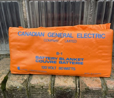 NOS 80W Battery Warmer Blanket Canadian General Electric Wrap 5 X 34" Canada - Image 1 of 4
