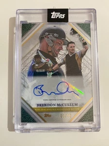 2024 Topps Cricket Legends of the Game Auto /49 Brendon McCullum New Zealand - Picture 1 of 2