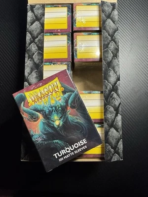 Dragon Shield Turquoise Matte Display - 10 Boxes Of 100 Protective Sleeves - Image 1 of 3