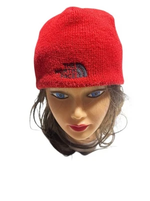 The North Face Gorro Calavera Gorra Rojo Acrílico Tejido Sombrero OS Esquí Exterior Invierno Foto 1 de 4