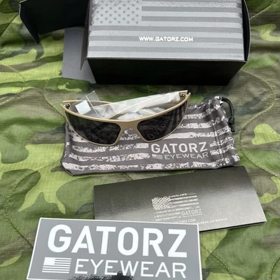 NUEVO EN CAJA GAFAS DE SOL GATORZ MAGNUM CERAKOTE BRONCEADO/HUMO CON ESTUCHE FDE Foto 1 de 4