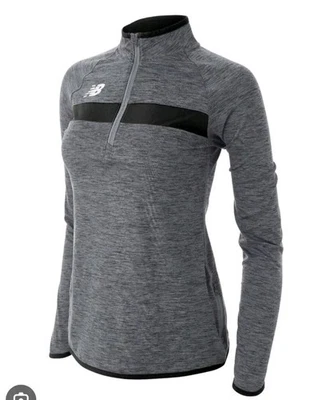 New Balance Women's Team Black Athletics Half Zip Quick Dry Shirt Women's Small - Image 1 of 4