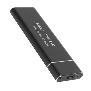 Hard Disk Box M.2 NGFF To USB3.1 Solid State TypeC External Enclosure NEW - Afbeelding 1 van 12
