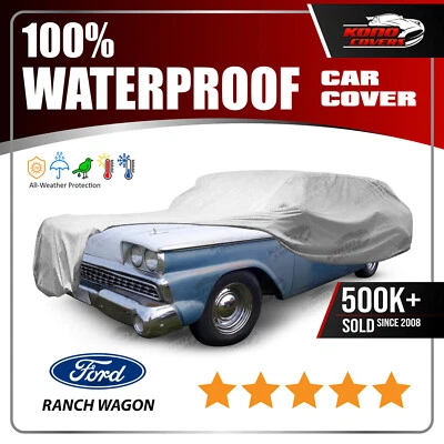 6-слойный автомобильный чехол Ford Ranch Wagon для улицы водонепроницаемый для защиты от дождя снега солнца пыли - Изображение 1 из 4