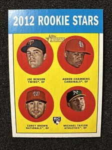 2012 Topps Heritage béisbol NOVATO STARS #95 2012 QTY - Imagen 1 de 2