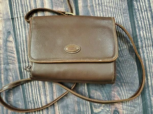 Cherokee Cross body Purse Brown Multi Compartments Organizer Bag Faux Leather  - Picture 1 of 8