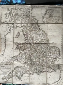 Great Britain Map 15 June 1784 Antique Map All The Poft & Market Towns J.Cary - Picture 1 of 20