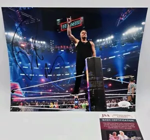 FOTO WRESTLING PAT MCAFEE FIRMATA WWE 8X10 JSA COLTS COLLEGE GAME DAY - Foto 1 di 2
