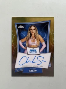 2025 Topps Chrome WWE Autograph Gold Refractor Chelsea Green /50 - Picture 1 of 10