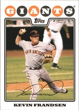 2008 Topps San Francisco Giants Baseball Card #113 Kevin Frandsen