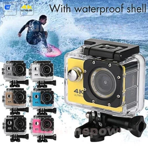 4k 1080P HD Action Camera 30M Waterproof Camcorders Sport Wifi Remote Underwater - Picture 1 of 22