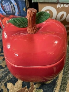 Tarro de galletas de manzana vintage - Imagen 1 de 2
