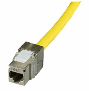 Keystone Jack RJ45 CAT8 Class1 2000Mhz 40GB werkzeuglose Montage /  EFB  E-20092 - Bild 1 von 4