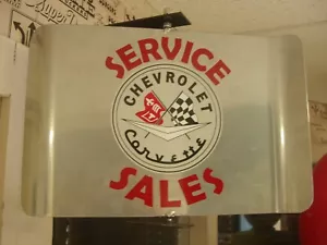 LETRERO PUBLICITARIO CORVETTE ERA AÑOS 50 GIRATORIO MONTAJE EN PARED - Imagen 1 de 4