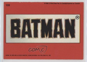 1989 O-Pee-Chee Batman Batman Logo #133 0r7h