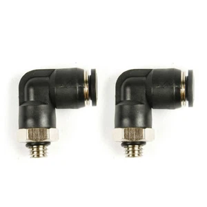 Genuine SAAS Diff Breather Fitting Elbow Push in 8mm to M8 Pack 2 - Picture 1 of 1