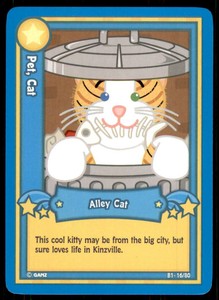 2007 Ganz Webkinz Series 1 Card Alley Cat #16