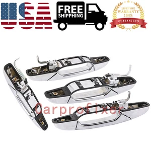 22738721 4x Front+Rear LH+RH Chrome Exterior Door Handles For Chevy/GMC/Cadillac - Picture 1 of 19