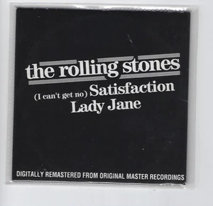 ROLLING STONES "Satisfaction / Lady Jane" Rare Belgium Promo CD Cardsleeve - Picture 1 of 2