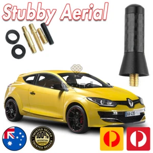 Antenna Aerial Stubby Bee Sting for Renault Megane Sport RS265 Black Carbon 4 CM - Picture 1 of 12