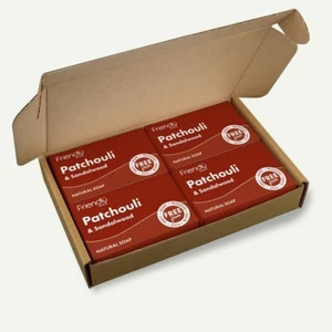 4 x FRIENDLY SOAP-PATCHOULI | No SLS, PARABENS, PALM OIL, PLASTIC | 7% OFF RRP - Picture 1 of 4