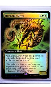 2022 MTG Magic the Gathering Secret Lair Drop Foil Harmonic Sliver Extended Art - Picture 1 of 2