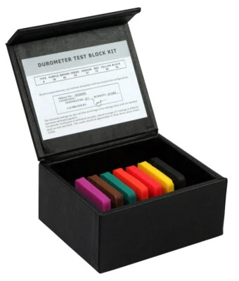 7 Härtevergleichsplatten [Sauter AHBA-01] Shore A, Toleranz ± 2 H, für HB / HD