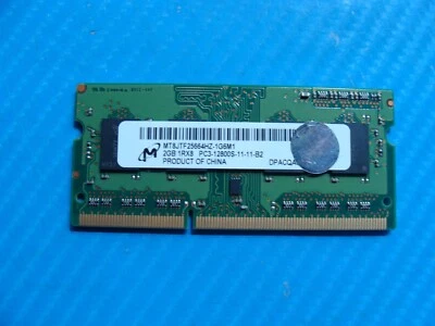MacBook Pro A1278 Micron 2GB SO-DIMM Memory RAM PC3L-12800S MT8JTF25664HZ-1G6M1 - Image 1 of 2