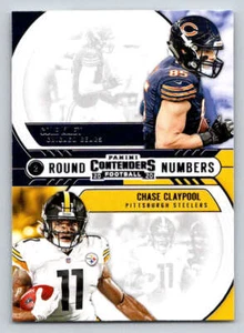 2020 Contenders Round Numbers #16 Chase Claypool/Cole Kmet (ref 193465) - Picture 1 of 2