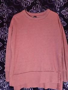 90 Degree by Relfex - Red Maroon Pullover Sweater - Polyester Cotton Size Small - Picture 1 of 6