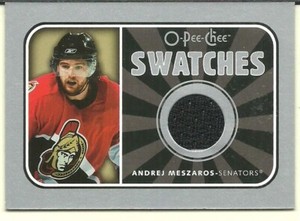 2006-07 O-Pee-Chee Swatches #SAM Andrej Meszaros